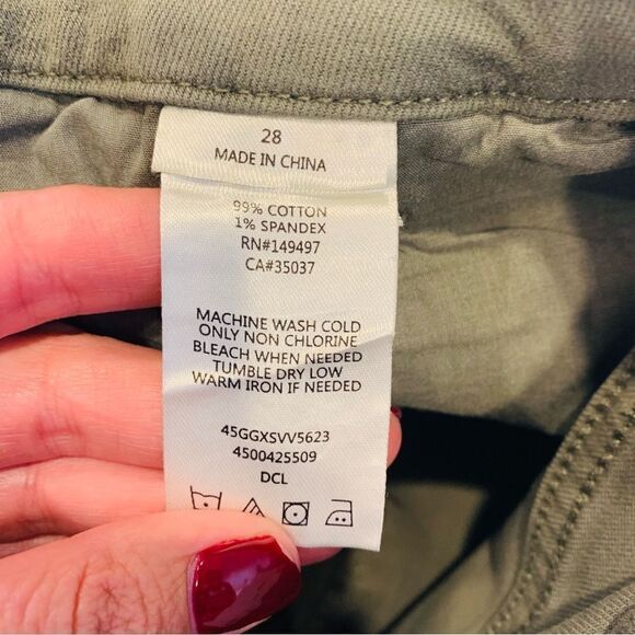 Joes Jeans Green The Slim Kick Ankle Trousers Pants in Deep Celadon Size 28 - Picture 10 of 10
